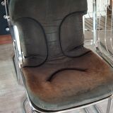 Table and four chrome chairs