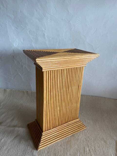 Column in rattan