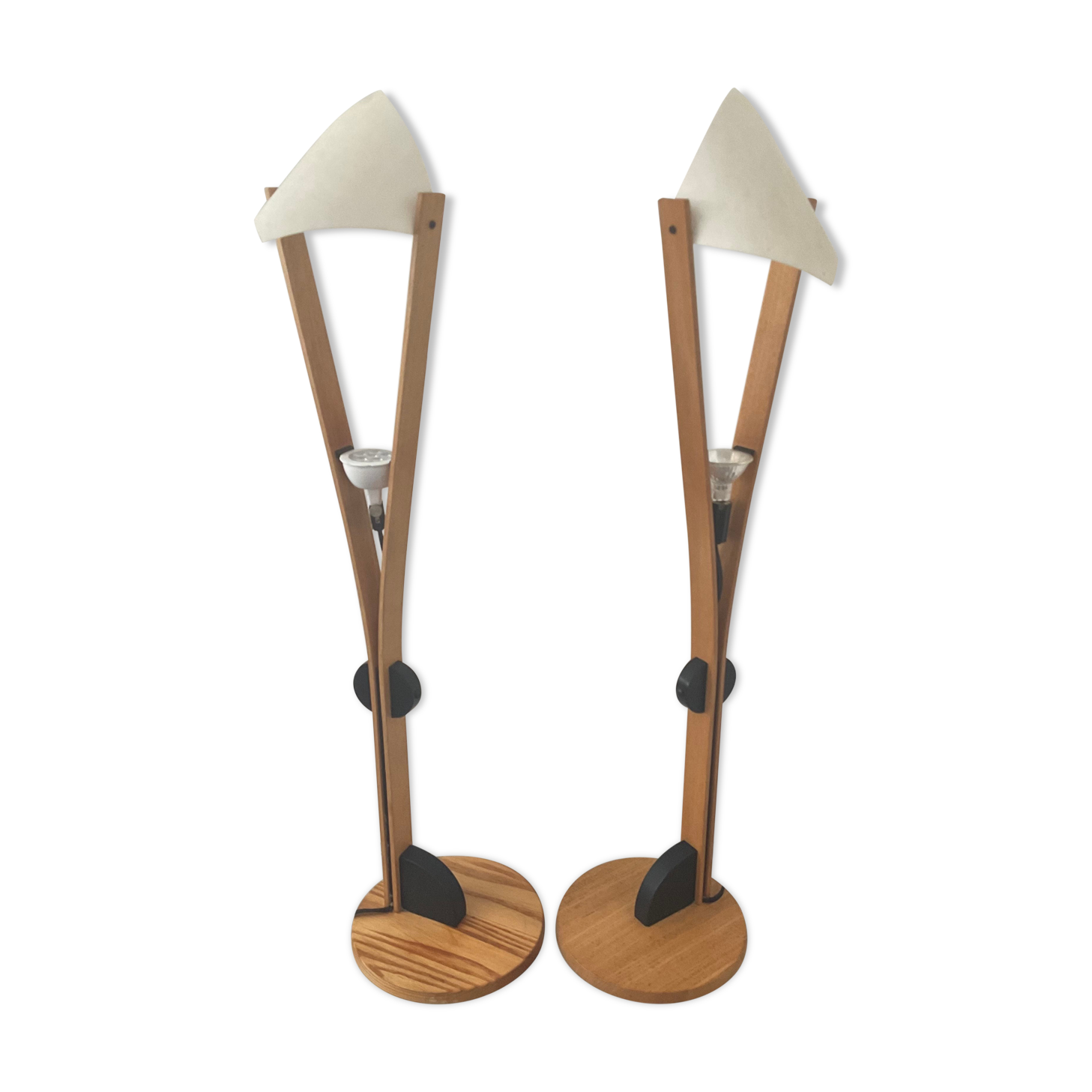 Paire de lampes domus des années 70