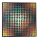 Tableau/Art optique/huile sur toile/78x78x2cm