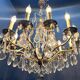 Vintage Crystal Chandelier, Italy, 1960s