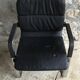 Ahrend Cirkel cantilever recliner desk - black leather - late 20th century