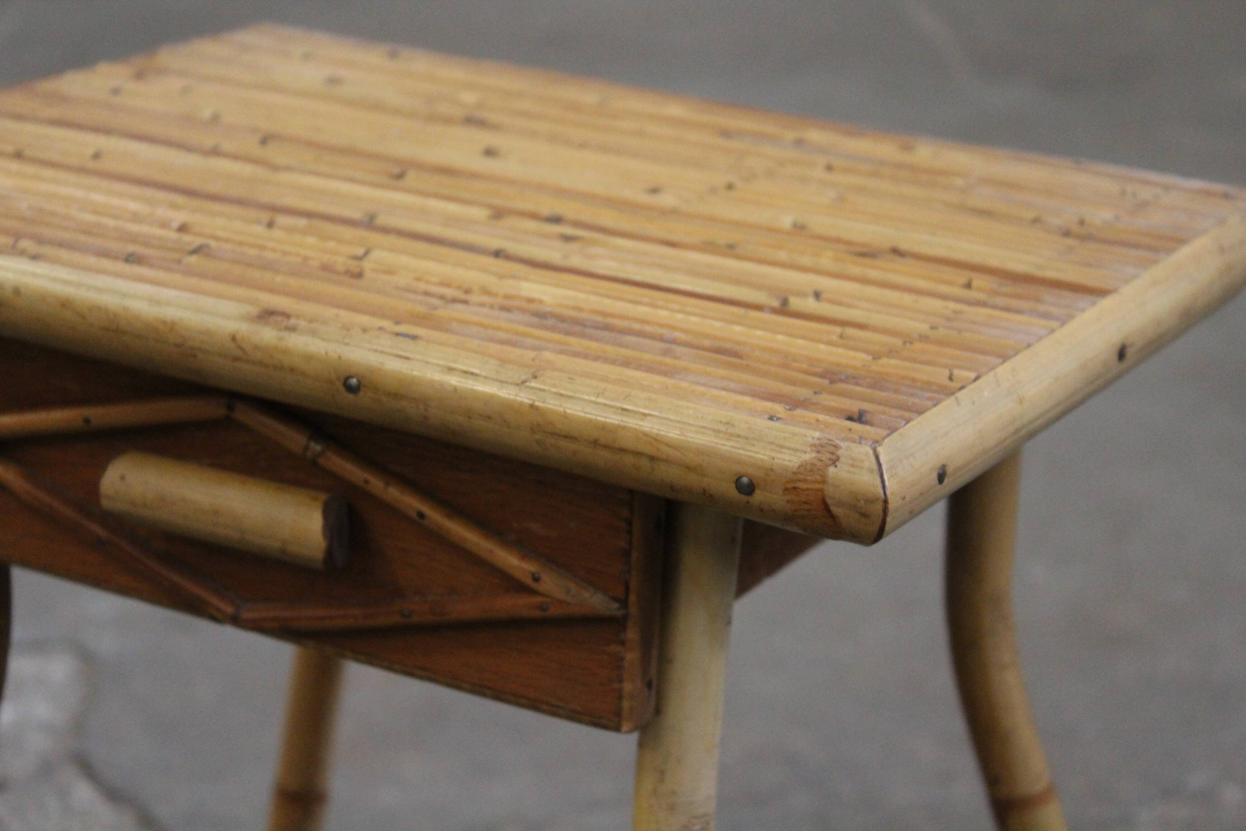 Chevet vintage enfant en rotin