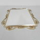 Vintage faceted mirror in aluminum frame