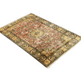 1960s Ghom Carpet , 110 x 162