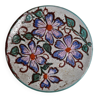 Decorative plate Vallauris floral design.