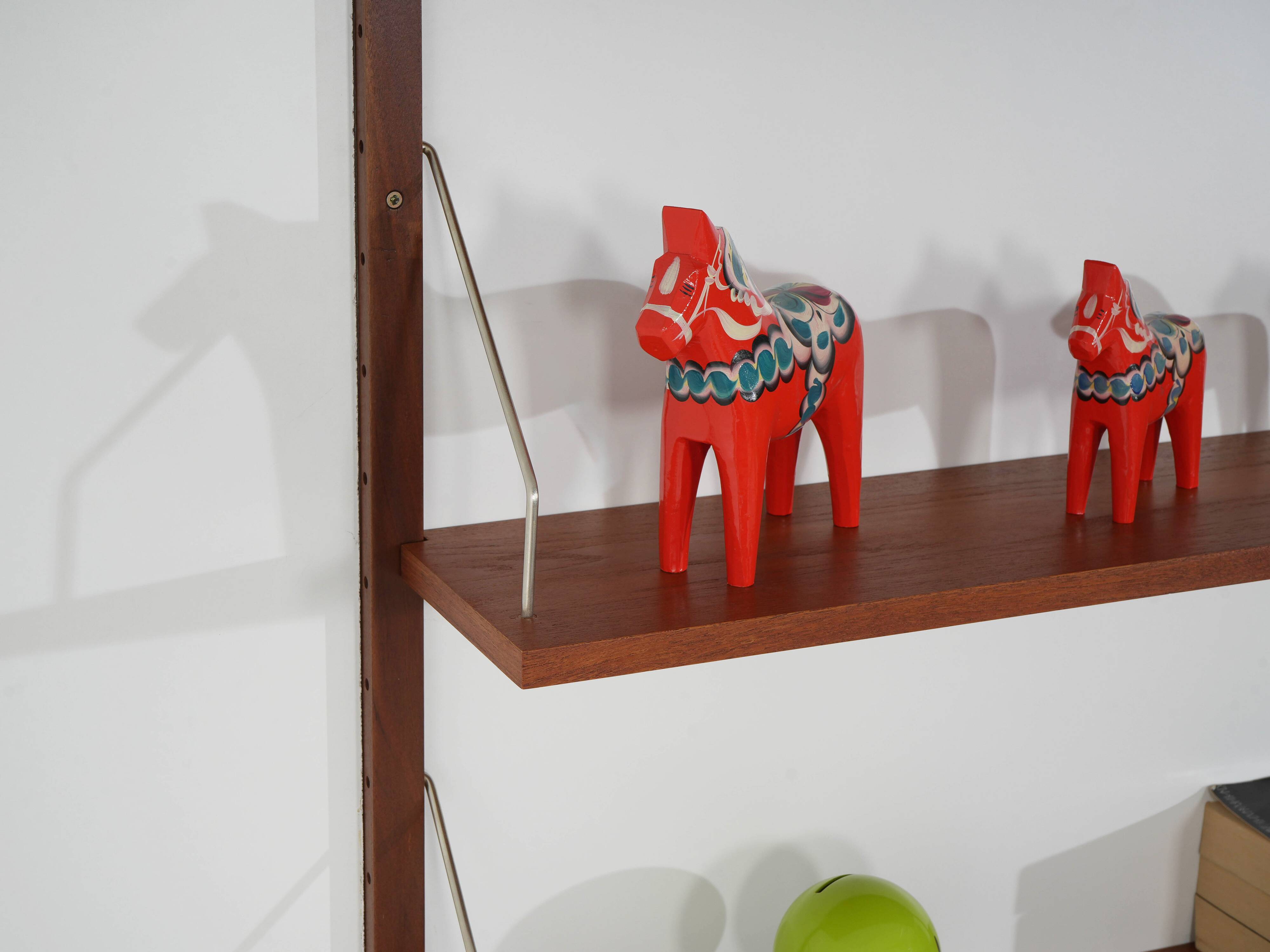 Modular shelving teak veneer, Denmark, 1970s