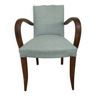 Fauteuil Bridge restauré - Dossier moustache