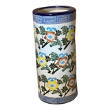 Enamelled ceramic umbrella stand