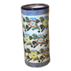 Enamelled ceramic umbrella stand