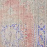 Antique Handmade Vintage Oushak Rug