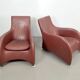 Loge Lounge Chairs in Leather by Gerard van den Berg for Montis, 1990s, Set of 2