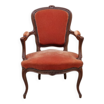 Louis XV style cabriolet armchair