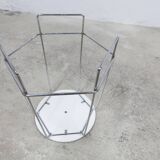 Stool 1980 steel wire and vinyl max sauze style
