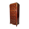 Secrétaire droit époque Napoléon III marqueterie cubes - bois de rose & palissandre 19ème