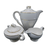 Céranord pourer, creamer and sugar bowl