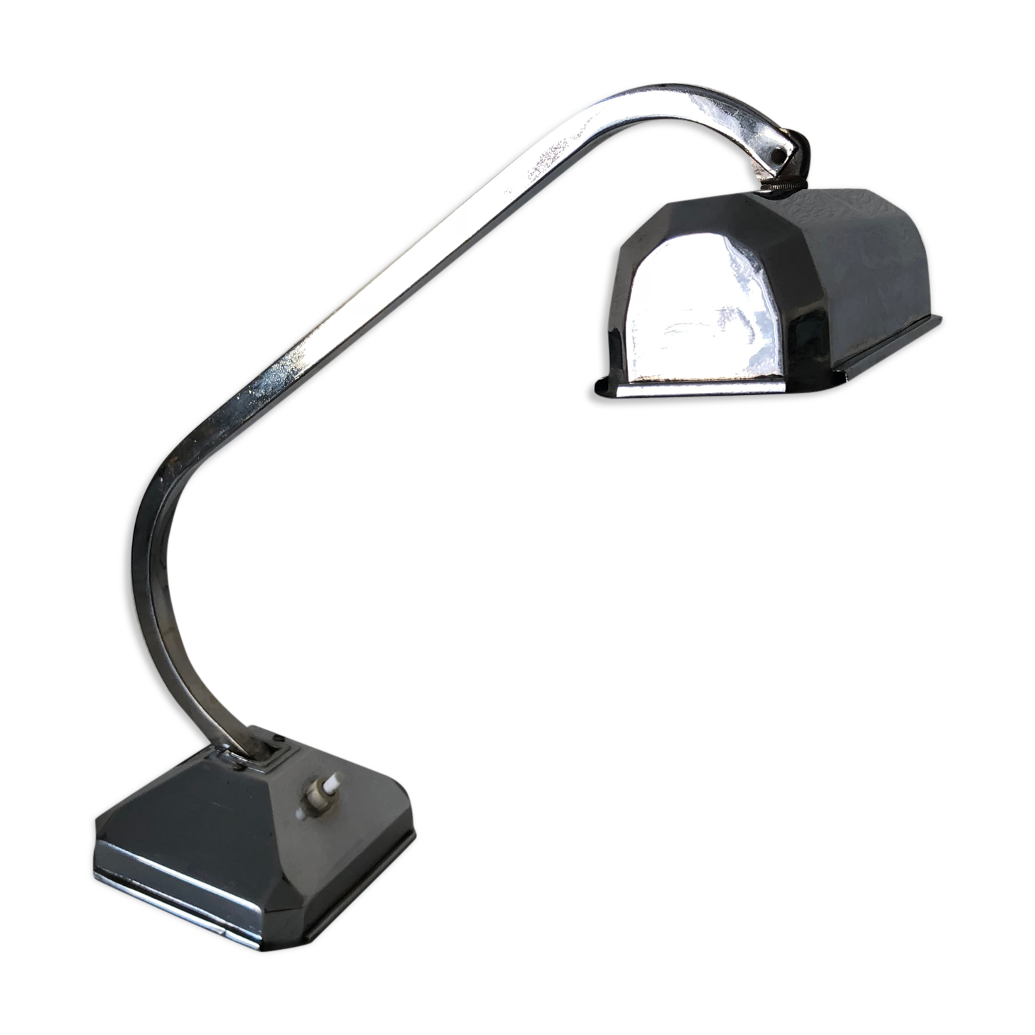 Vintage 1940 chrome desk lamp