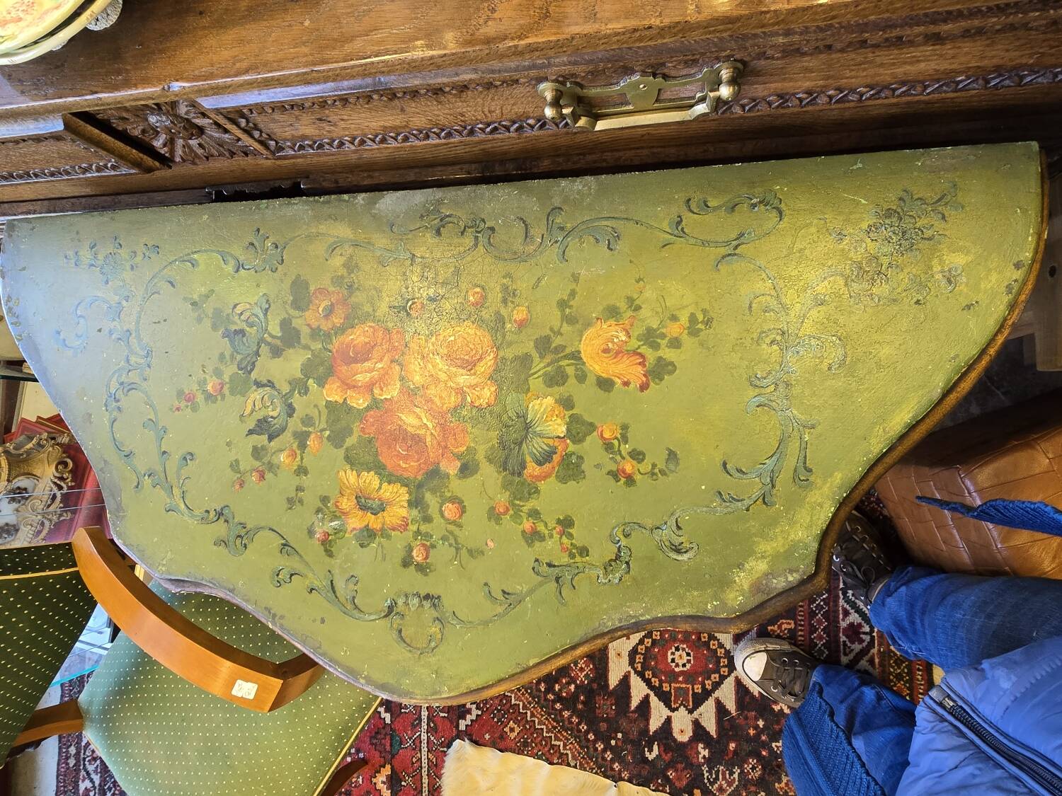 Antique vintage painted chest of drawers