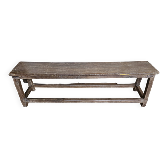 Old burmese teak bench