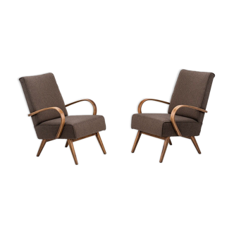 Paire de fauteuils type 53 design Jaroslav Smidek Ton années 1960