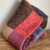Plaid patchwork en laine