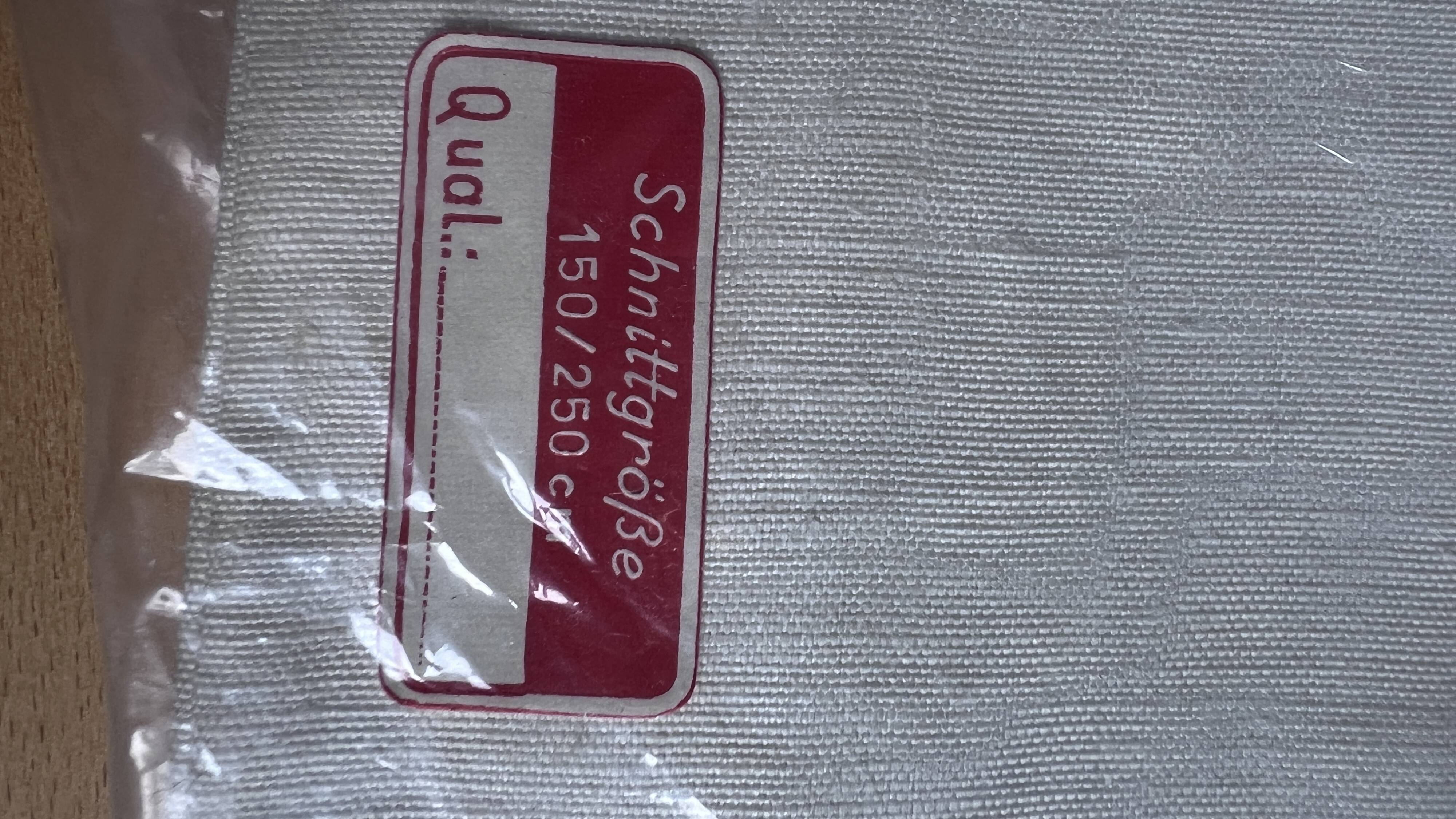 Vintage linen and cotton sheet, new in packaging