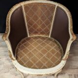 Louis XVI style office chair in lacquered wood