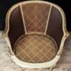 Fauteuil de bureau style Louis XVI en bois laqué
