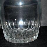 Antique bistro carafe in vintage cut glass, height 28cm