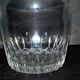 Antique bistro carafe in vintage cut glass, height 28cm
