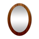 Mid-century wall mirror, oval mirror, Scandinavian design