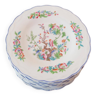 Set of 10 English Minton "Indian Tree" dinner plates 1851