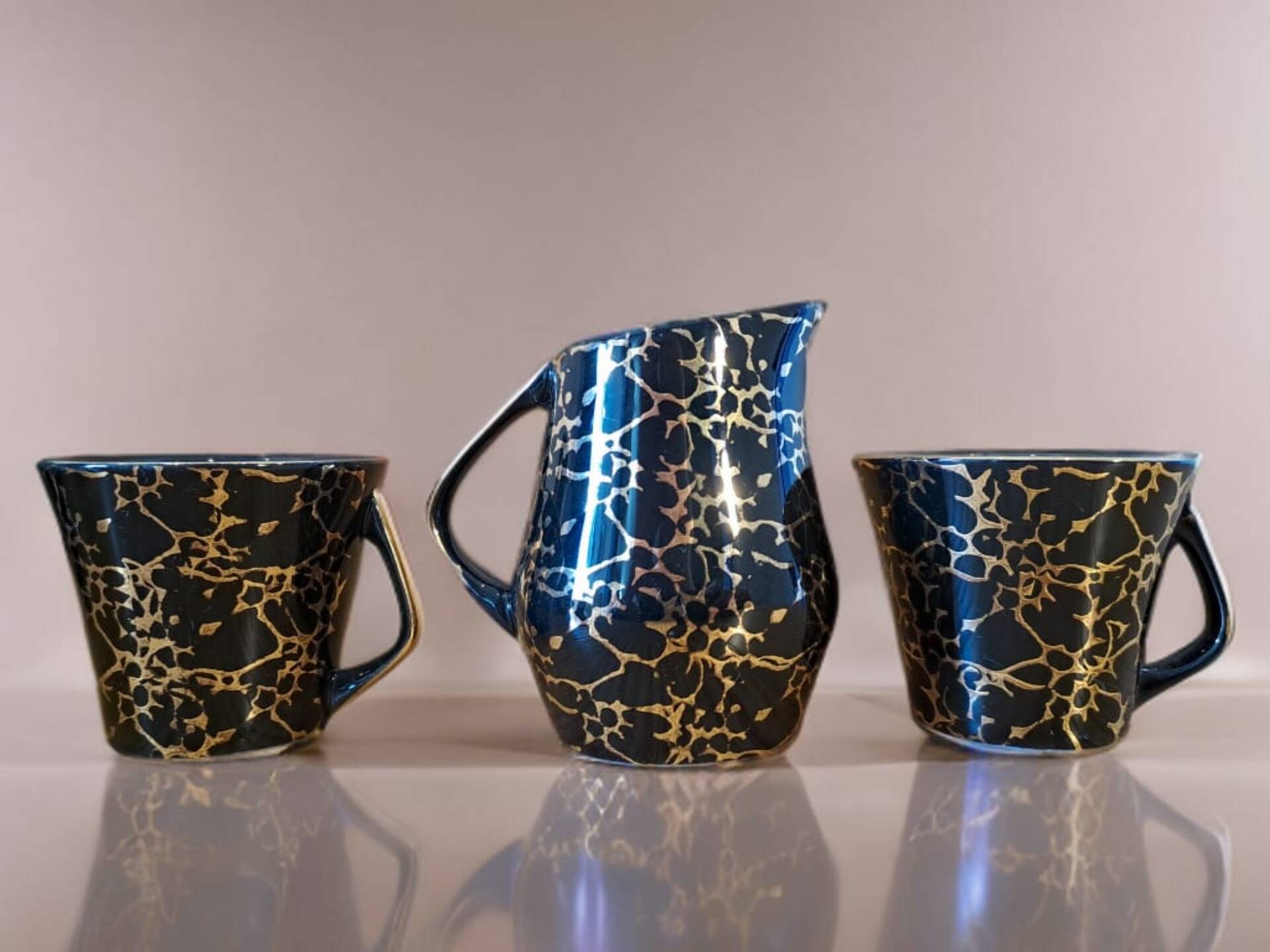 Coffee service IZA by Józef Wrzesień, Polish vintage 1950s