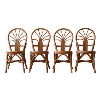 Vintage bamboo chairs
