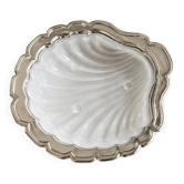 Vintage shell butter dish Made in France – moulded glass