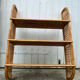 Vintage rattan wall shelf