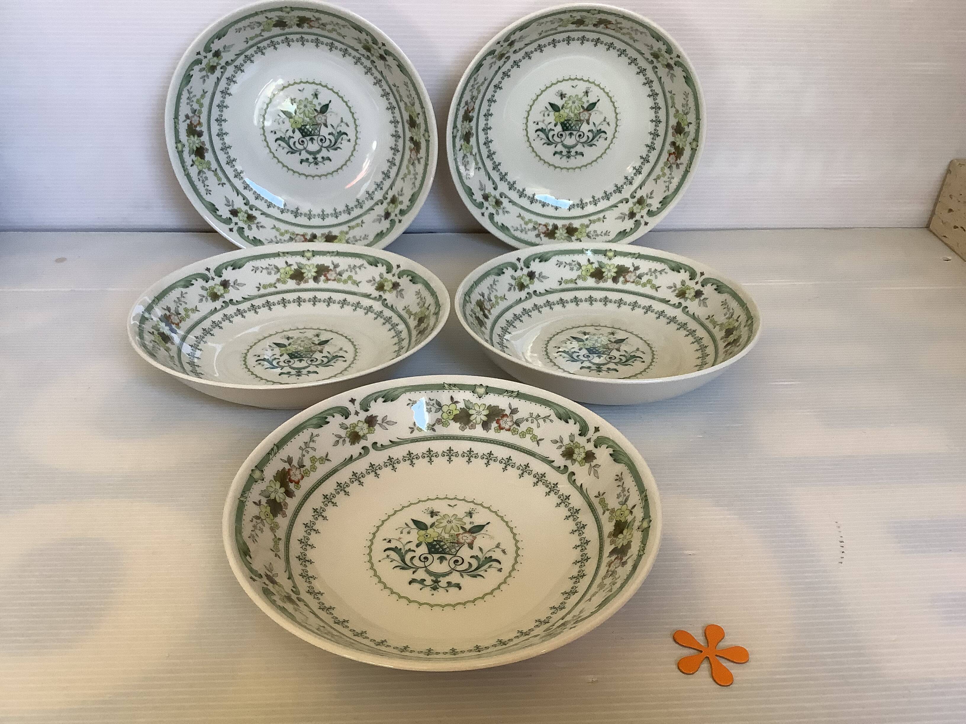 Five Royal Doulton Provençal soup plates