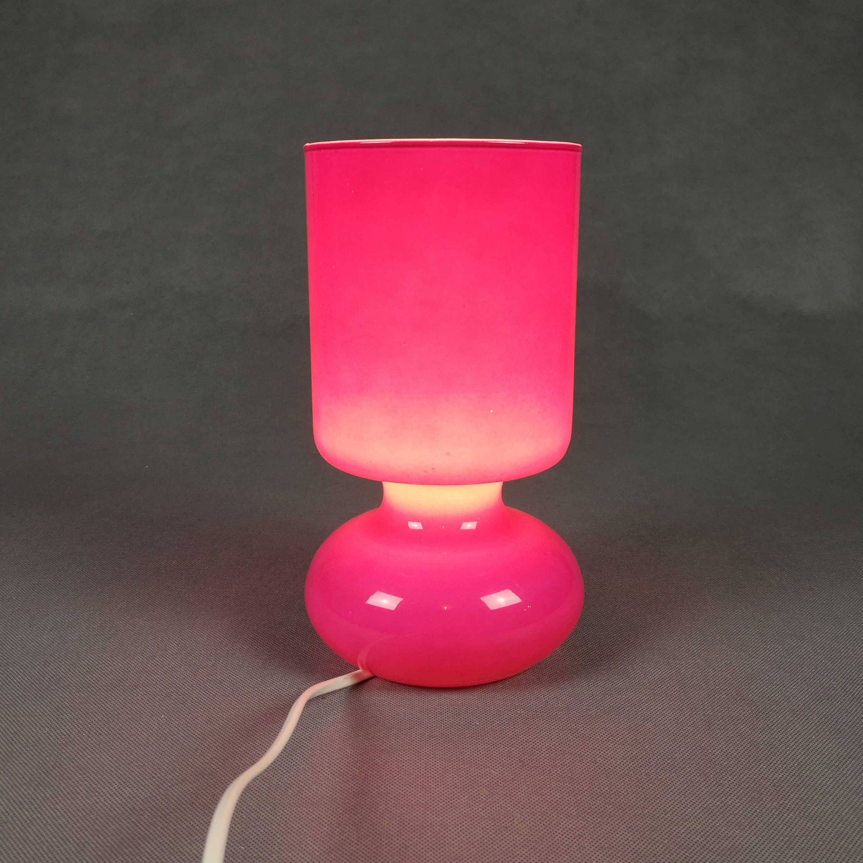 Lykta Raspberry Vintage Lamp Ikea opaline - vintage luminaire