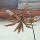 Golden leaf chandelier