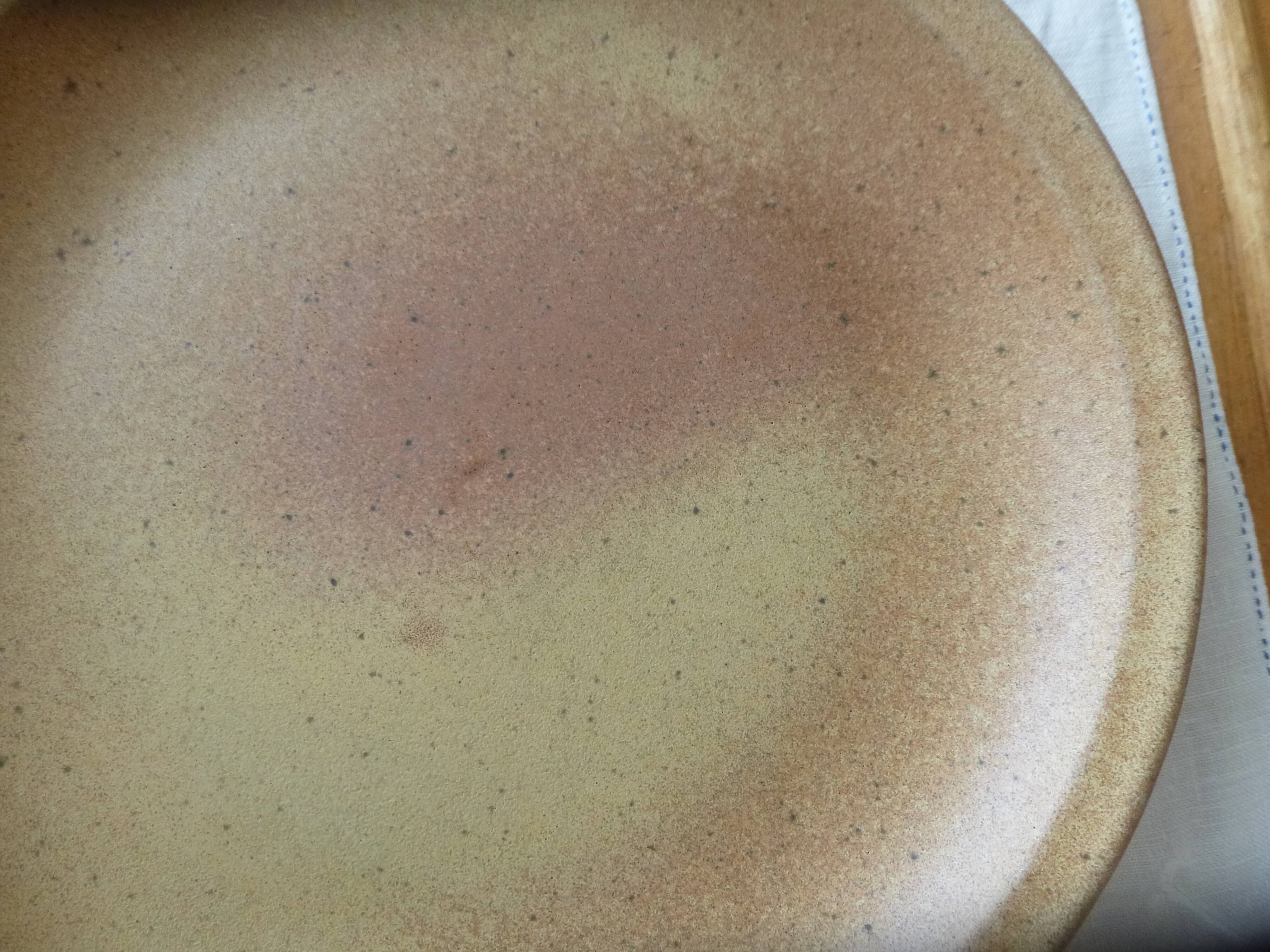 Flat plate in sarreguemines sandstone france