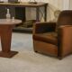 Art deco sapele veneer pedestal table 1940’s