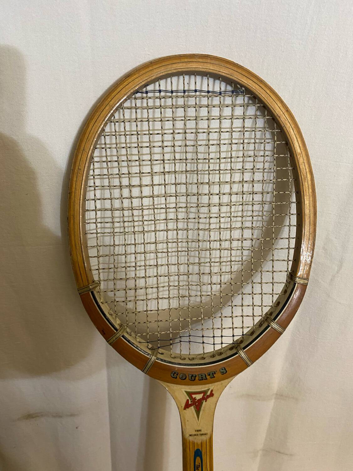 Vintage AUTOGRAPH Court S Wooden Tennis Racket
