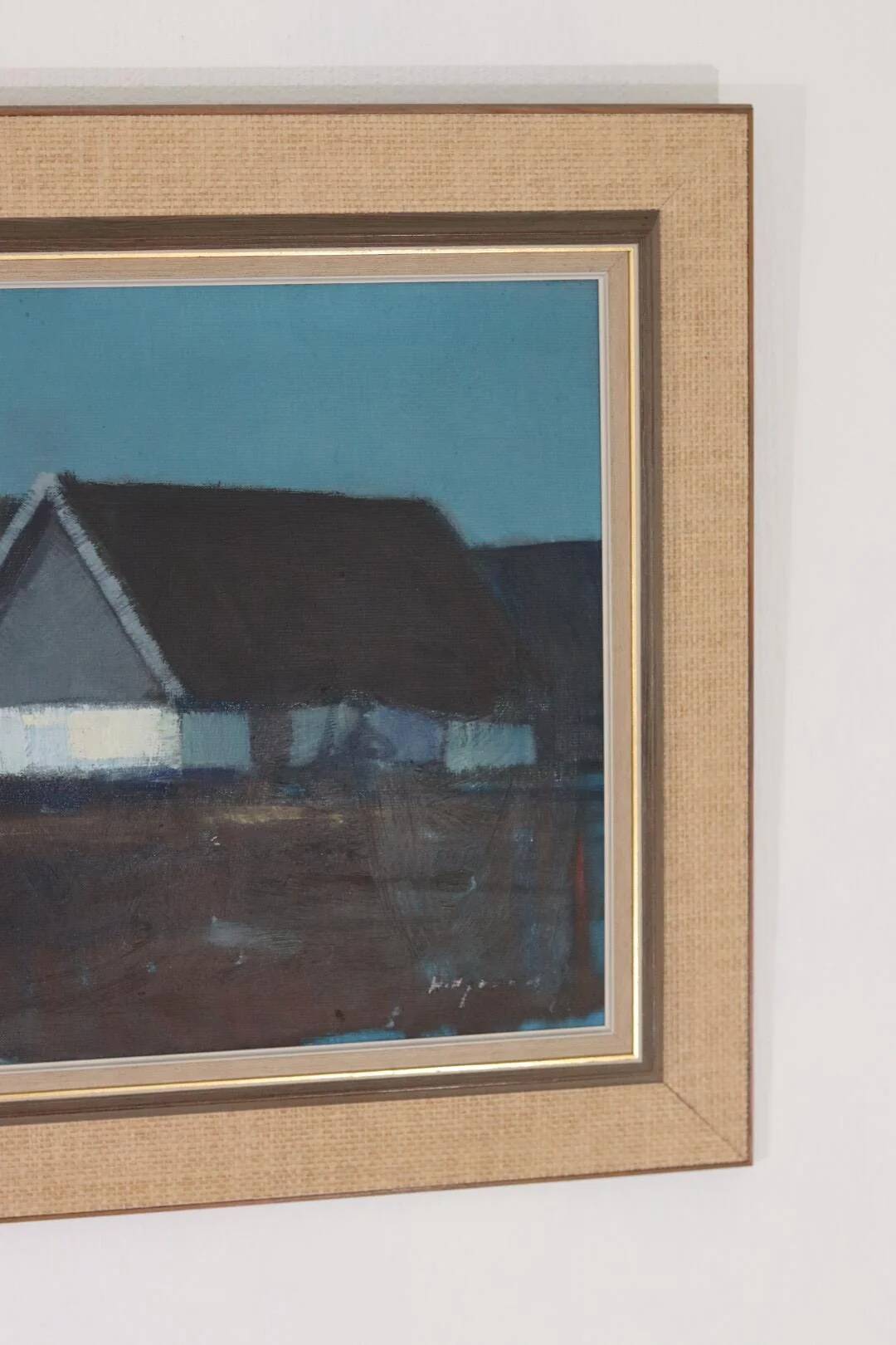 Farm house against a blue sky by Bengt Hillgrund