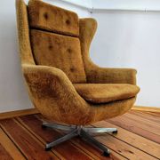 Ushak Swivel Chair by Up Zavody Rousinov from Up Závody, Czechoslovakia, 19