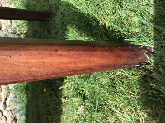 Solid wooden farm table mid-20th century