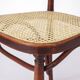 4 chaises de café viennoises en bois et cannage, restaurées, début du XXe siècle