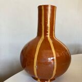 Vase glazed earth 1960 South of the France