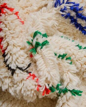 blue wool rug 200x100