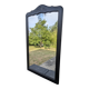 large fireplace mirror Trumeau 20th century oak patina