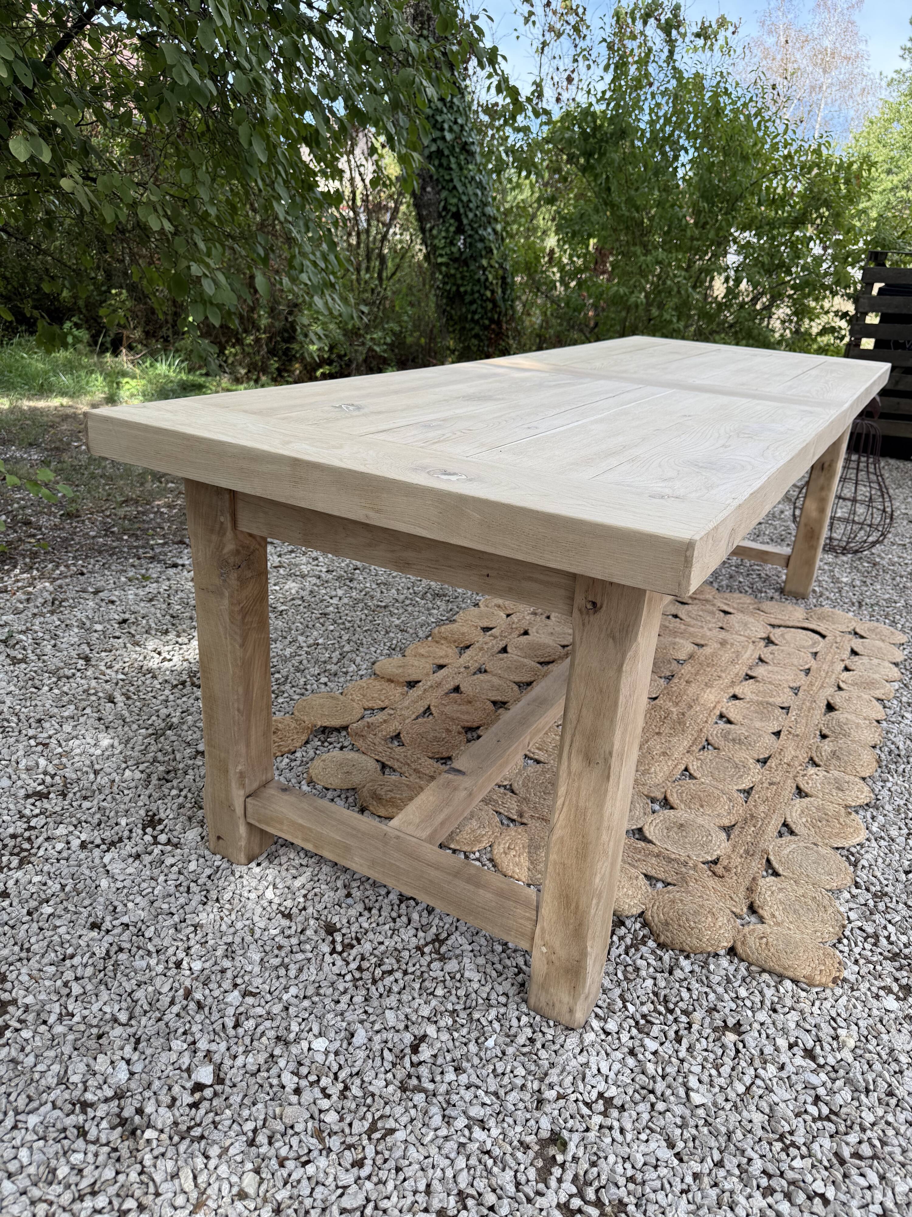 Large solid wood table 238cm